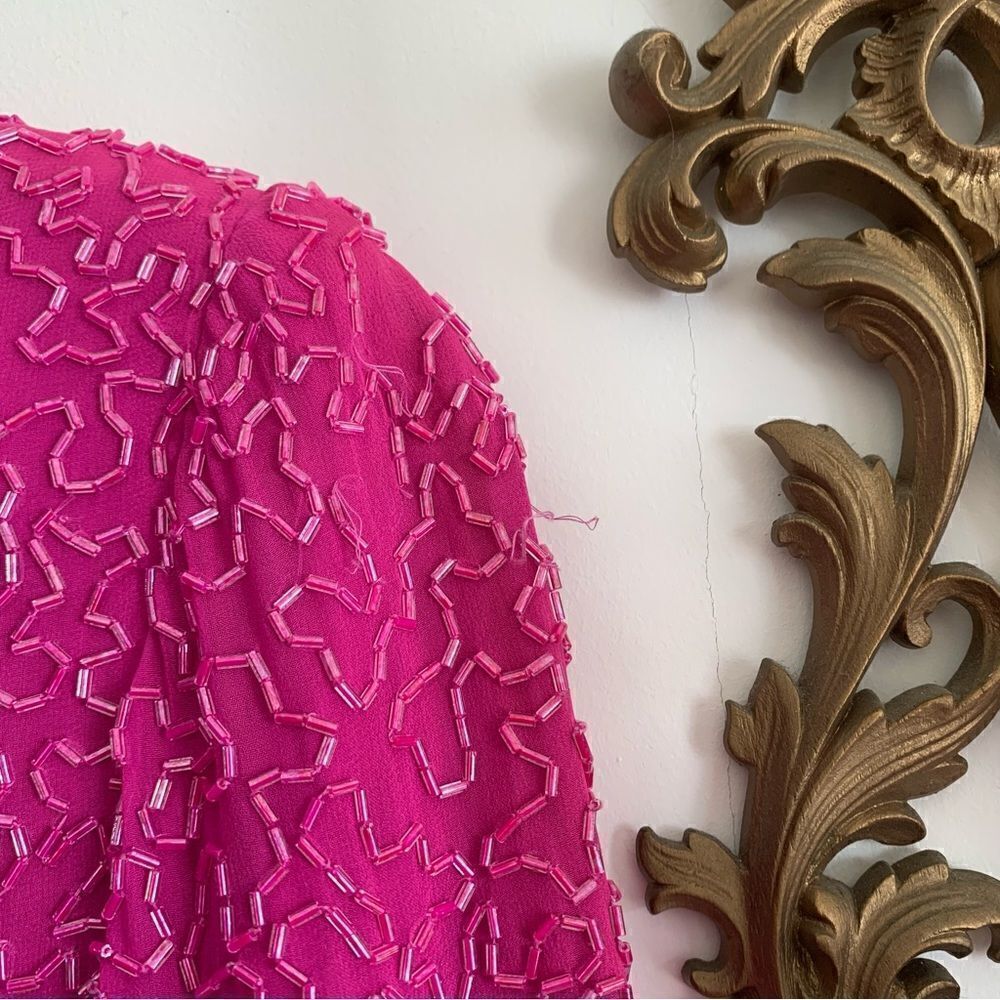 VINTAGE SILK DRESS - Picture 10 of 16